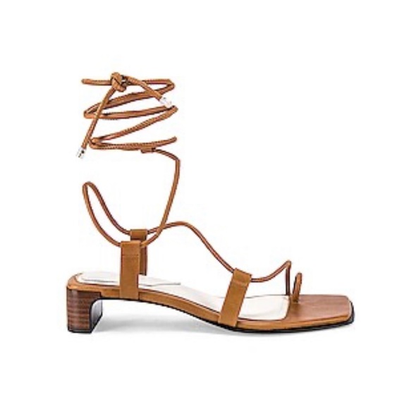 🆕Rag & Bone NIB Cindy Tie Sandal in Tan (RB-26) - Picture 4 of 10